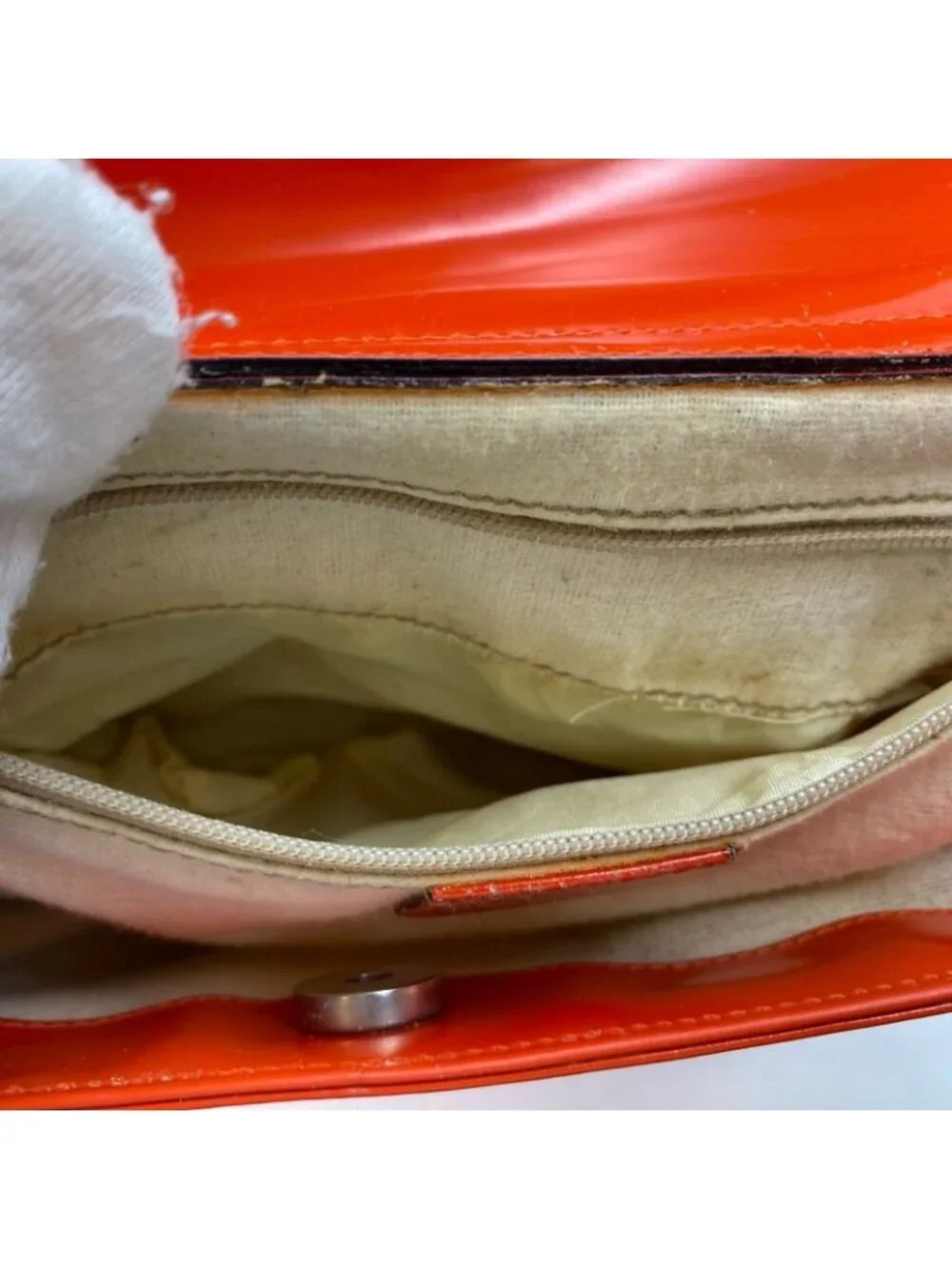 Gucci Shoulder Bag Enamel Orange GG Party - Picture 9 of 15